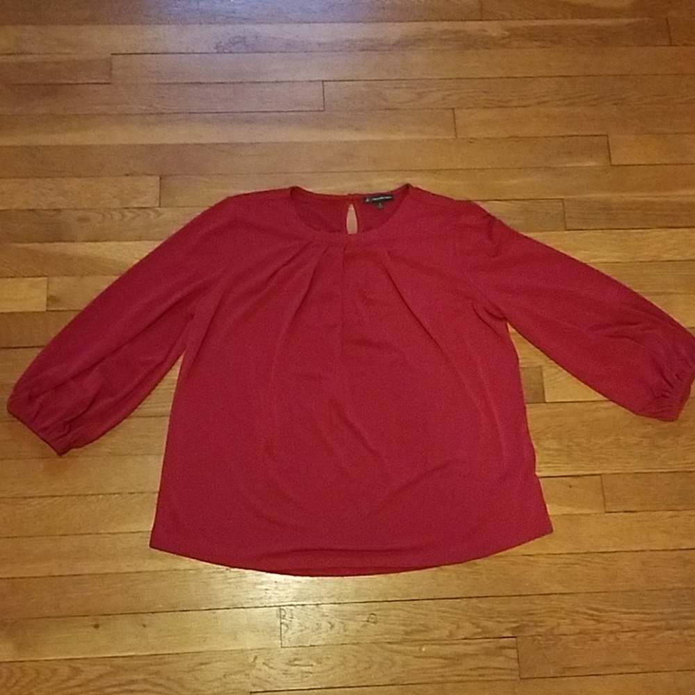 Comfortable yet classy cranberry blouse